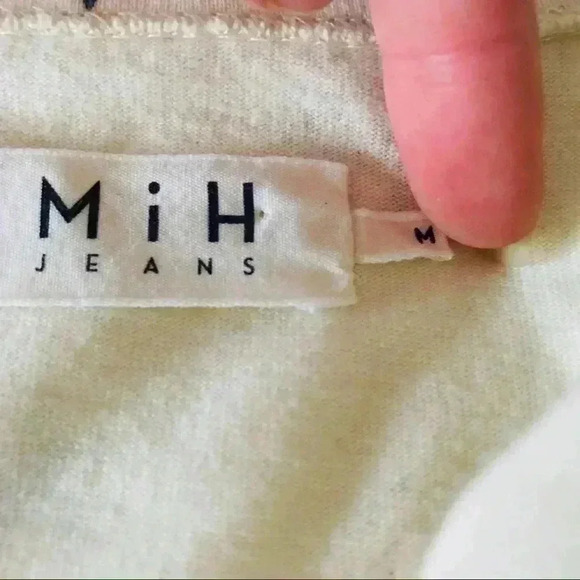 Mih Jeans Star Print Long Sleeve Top Shirt Cotton - Picture 10 of 11